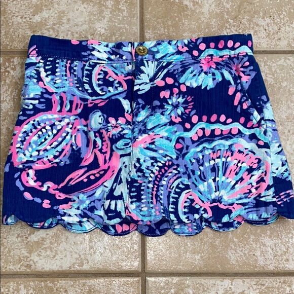 Lilly Pulitzer Colorful Floral Mini Skort - Picture 1 of 3